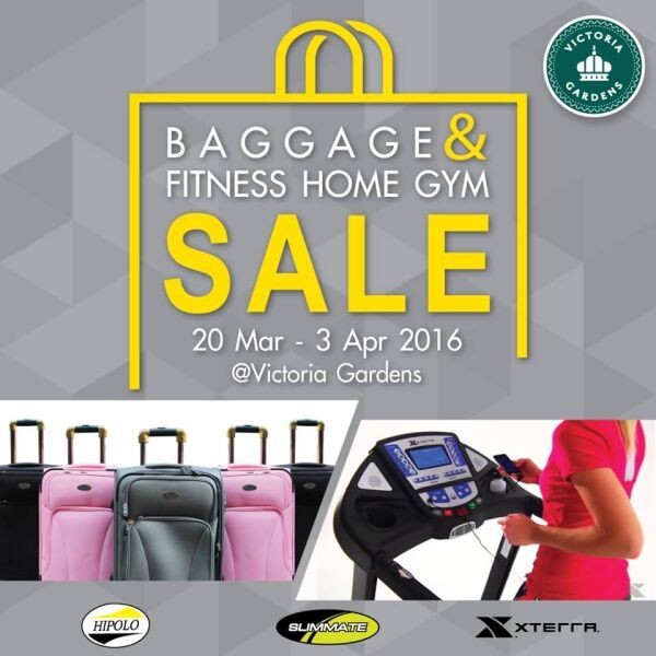 งาน Baggage & Fitness Home GYM SALE เครื่องออกกำลังกายและกระเป๋าเดินทาง จากแบรนด์ชั้นนำลดราคา 20 มี.ค.- 3 เม.ย. นี้