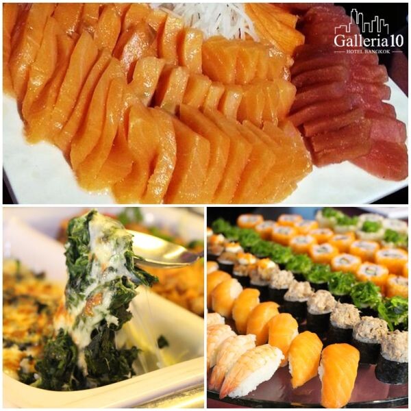 บุฟเฟ่ต์อาหารญี่ปุ่น+อิตาเลี่ยนมื้อกลางวันสุดคุ้ม ห้องอาหารแอทจี (@g restaurant) ณ โรงแรมแกเลอเรียเท็น กรุงเทพฯ