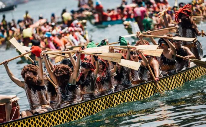 ฝีพายทั่วโลกพร้อมชิงชัย เทศกาลแข่งเรือมังกรฮ่องกง