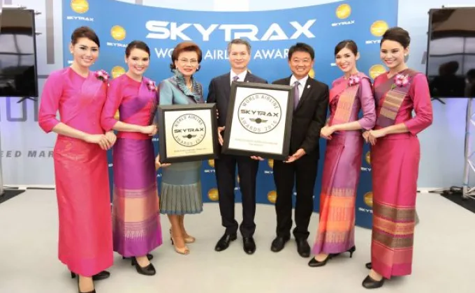 การบินไทยรับรางวัลสายการบินยอดเยี่ยมอันดับที่