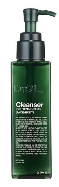 คลีนเซอร์ทำความสะอาดผิว ช่วยลดริ้วรอย พร้อมช่วยผลัดเซลล์ผิวใหม่ ในขั้นตอนเดียว DrGL Cleanser Lightening Plus (Face/Body)