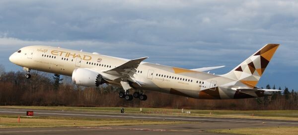 สายการบินเอทิฮัด จะนำโบอิ้ง 787 ดรีมไลเนอร์มาให้บริการในเส้นทาง อาบู ดาบี– ริยาด