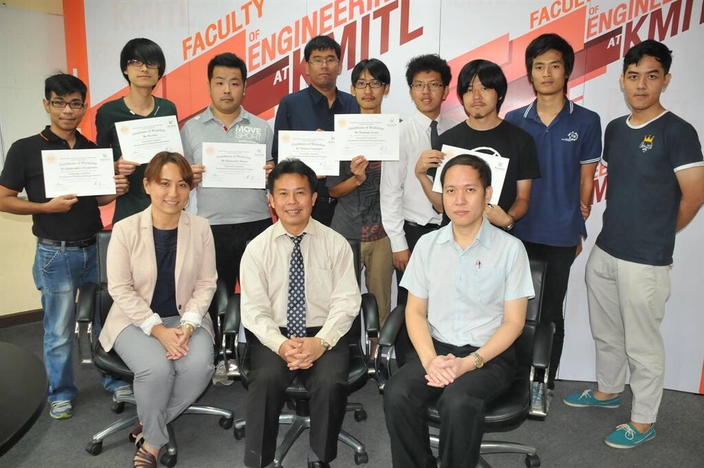 ภาพข่าว: สถาบันเทคโนโลยี คิวชูแห่งญี่ปุ่น เดินทางมาร่วมวิจัยหุ่นยนต์กับคณะวิศวลาดกระบัง ในโครงการ “International Workshop Exchange Program”