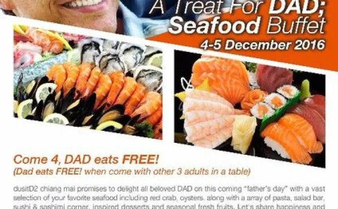 A Treat For DAD; Seafood Buffet