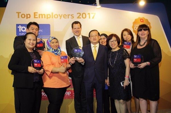แซง-โกแบ็ง ประเทศไทย คว้ารางวัล บริษัทผู้ว่าจ้างยอดเยี่ยมแห่งประเทศไทยประจำปี 2017