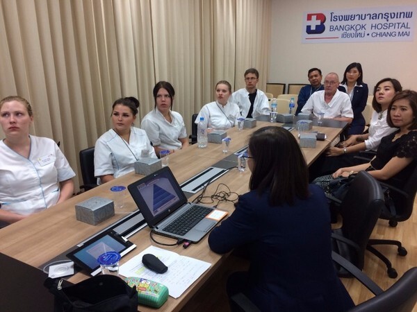 นักศึกษาพยาบาลจากมหาวิทยาลัย Raseko Region Education and Training ประเทศฟินแลนด์ เข้าศึกษาดูงานที่โรงพยาบาลกรุงเทพเชียงใหม่