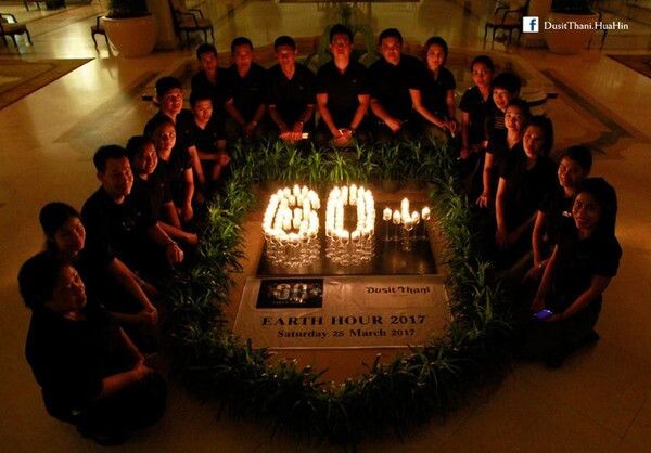 ภาพข่าว: ดุสิตธานี หัวหิน ร่วมสนับสนุนกิจกรรม Earth Hour ปิดไฟ 1 ชั่วโมง'ลดโลกร้อน'