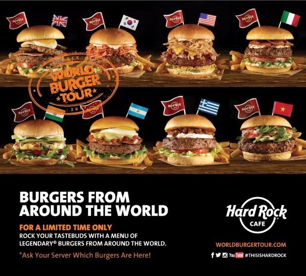 World Burger Tour ตลอดเดือนพฤษภาคมและมิถุนายน 2560 ที่ฮาร์ดร็อคคาเฟ่พัทยา