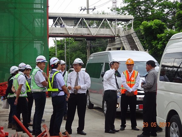 คณะอนุกรรมการการบริหารโครงการก่อสร้าง การรถไฟฟ้าขนส่งมวลชนแห่งประเทศไทย (รฟม.) ได้ลงพื้นที่ตรวจความก้าวหน้างานก่อสร้าง โครงการรถไฟฟ้าสายสีเขียว(เหนือ) ช่วงหมอชิต-สะพานใหม่-คูคต