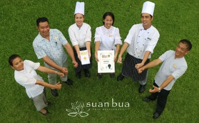 ห้องอาหารไทยสวนบัวได้รับรางวัลห้องอาหารที่ดีที่สุดในประเทศไทยแห่งปี