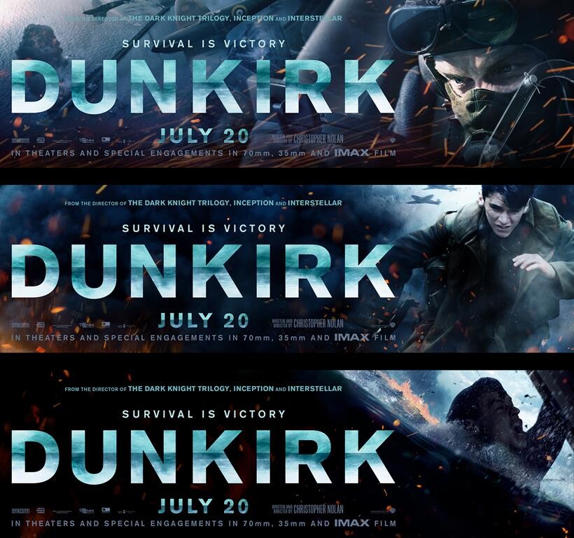Movie Guide: Dunkirk - ดันเคิร์ก ปล่อยโปสเตอร์ใหม่ ก่อนฉายจริง 20 กรกฎาคม นี้ ในโรงภาพยนตร์