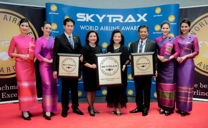 การบินไทยรับรางวัลสายการบินยอดเยี่ยมอันดับ