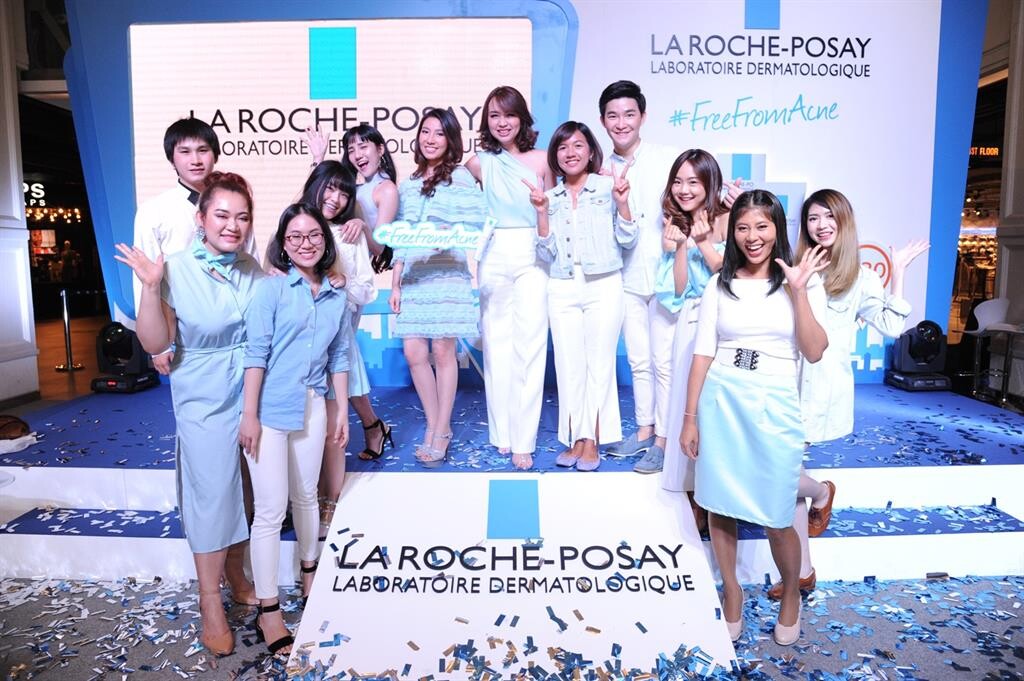 “นน – ออกแบบ” อวดผิวใสไร้สิว ในงาน “La Roche-Posay Free From Acne”