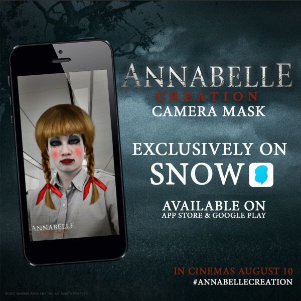 กล้ารึเปล่า? มาลองแต่งหน้าตัวเองให้เป็นแอนนาเบลล์ บนแอพ Snow ฟิลเตอร์สุดเอ็กซ์คลูซีฟจาก Annabelle: Creation #AnnabelleSnowTH