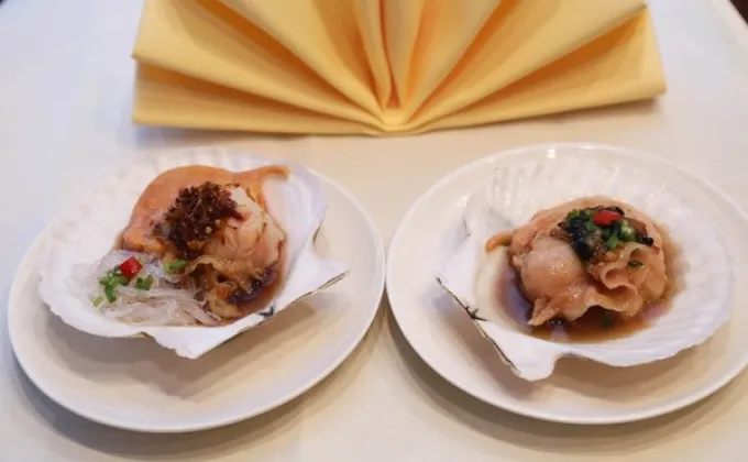 “หอยเชลล์ฮอกไกโด” ที่ห้องอาหารจีนหยก
