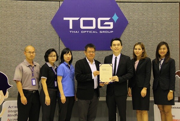 ภาพข่าว: TOG รับมอบ Certificate of ESG100