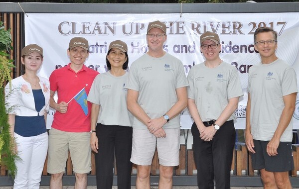 โรงแรมชาเทรียม ริเวอร์ไซด์ กรุงเทพฯ ร่วมทำความสะอาดแม่น้ำเจ้าพระยา “Clean up the River 2017”