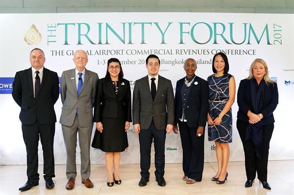 คิง เพาเวอร์ แสดงศักยภาพพลังคนไทยร่วมเป็นเจ้าภาพจัดงาน The Trinity Forum 2017 สุดยอดการประชุมภาคธุรกิจการสร้างรายได้ของสนามบิน ดึงนักธุรกิจชั้นนำจากทั่วโลกร่วมงาน พร้อมสร้างรายได้สะพัดสู่ประเทศไทย