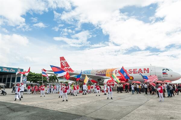 แอร์เอเชีย ฉลอง 50 ปีอาเซียน เปิดตัวลายเครื่องบิน “I Love Asean” พร้อมโครงการพัฒนาอาเซียนในด้านต่างๆ
