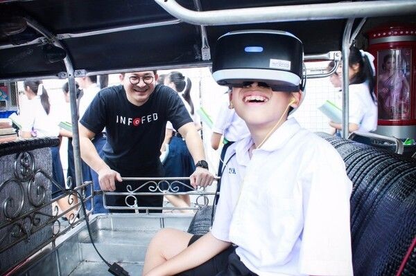 อินโฟเฟดนำขบวน VR Truck ให้ความรู้พร้อมมอบประสบการณ์เทคโนโลยี เสมือนจริงกับนักเรียนและสถานศึกษา