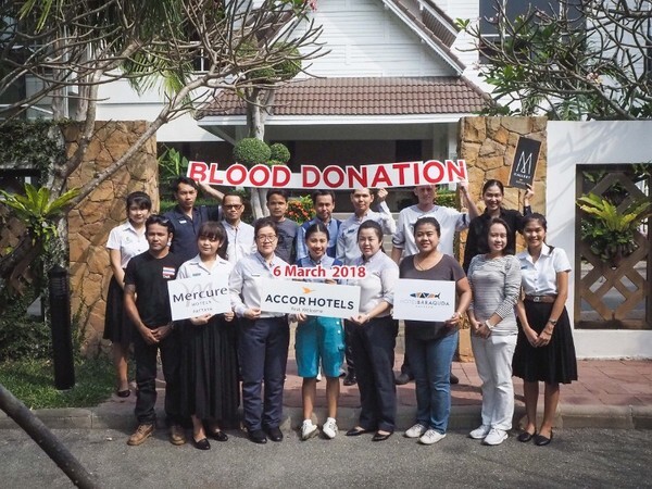 ภาพข่าว: Blood Donation “Giving for Living” by Hotel Baraquda Pattaya MGallery by Sofitel and Mercure Pattaya Hotel
