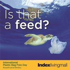 “อินเด็กซ์ ลิฟวิ่งมอลล์”  รณรงค์ลดขยะ ประกาศงดใช้ถุงพลาสติก  ขานรับวันปลอดถุงพลาสติกโลก “Say No to Plastic Bag”
