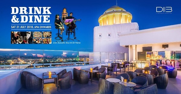 Drink & Dine in live acoustic music at D.I.B Sky Bar Pattaya