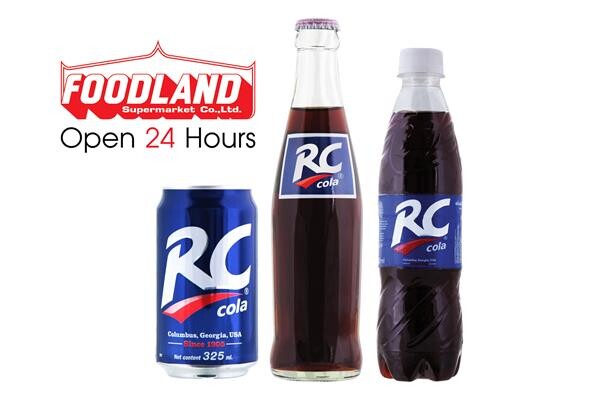 เติมความเฟรช สไตล์อเมริกัน ด้วย “RC Cola” ได้แล้ววันนี้ที่ ฟู้ดแลนด์ ทุกสาขา ตลอด 24 ชม.