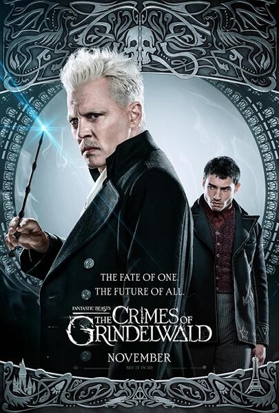 Movie Guide: ชะตากรรมคนหนึ่งคน กำหนดอนาคตของทุกคนบนโปสเตอร์คาแรกเตอร์ชุดใหม่ Fantastic Beasts: The Crimes of Grindelwald