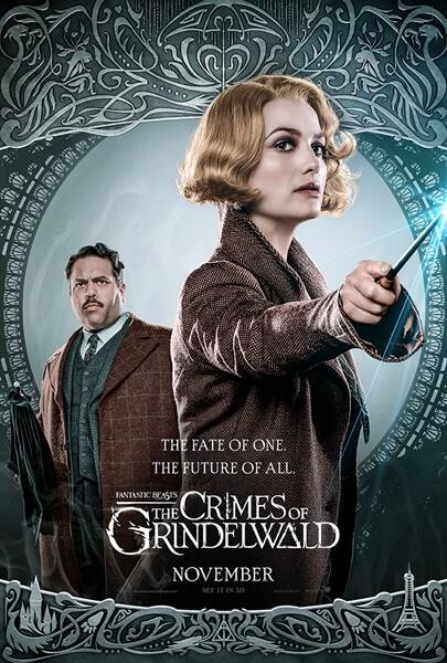 Movie Guide: ชะตากรรมคนหนึ่งคน กำหนดอนาคตของทุกคนบนโปสเตอร์คาแรกเตอร์ชุดใหม่ Fantastic Beasts: The Crimes of Grindelwald