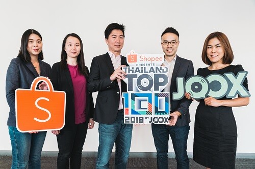 JOOX จับมือ Shopee จัดมหกรรมคอนเสิร์ตสุดฮิตยิ่งใหญ่แห่งปี Shopee Presents Thailand Top100 by JOOX 2018