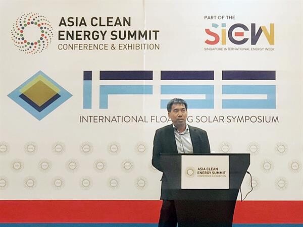 เอสซีจีโชว์นวัตกรรมโซล่าร์ฟาร์มลอยน้ำ ในงานประชุมพลังงานสะอาดแห่งเอเชีย ประเทศสิงคโปร์