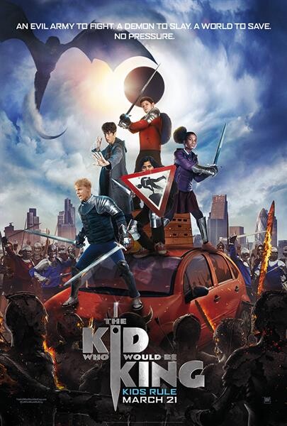 เหล่าเด็ก ๆ รวมตัวบนโปสเตอร์ "The Kid Who Would Be King" เตรียมเปล่งพลานุภาพ 21 มีนาคม 2019