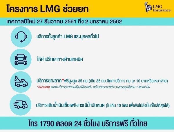 โครงการ LMG ช่วยยก เทศกาลปีใหม่ 2562