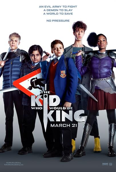 เผย 4 โปสเตอร์คาแรคเตอร์ พร้อม 1 โปสเตอร์รวมเหล่าเด็ก ๆ พร้อมเปล่งพลานุภาพปราบปีศาจร้ายใน "The Kid Who Would Be King"