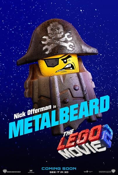 Movie Guide: ถึงเวลาของ "เมทัลเบียร์ด" และ "เบนนี่" ฉายเดี่ยวบ้าง กับ 2 โปสเตอร์คาแรคเตอร์ "The LEGO Movie 2"