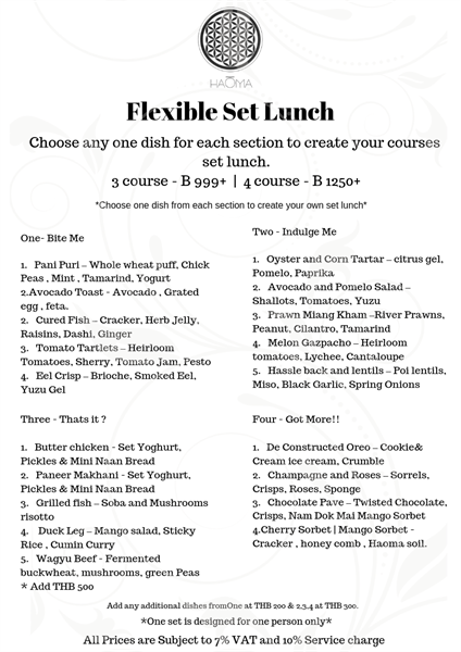 ฮาโอม่าจัดโปรโมชั่น “Weekend Lunch” ฉลองวันหยุดสุดสัปดาห์  ให้คุณมิกซ์แอนด์แมตช์มื้ออาหารชั้นเลิศในแบบคุณ