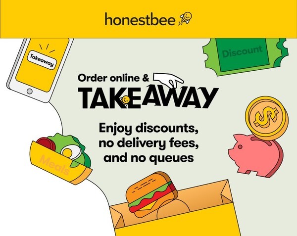 อร่อยได้ไม่ง้อคิว ประหยัดเงิน เซฟเวลา กับบริการใหม่ 'TAKEAWAY’ ใน honestbee แอปสั่งอาหารล่วงหน้ายอดฮิตจากสิงคโปร์	