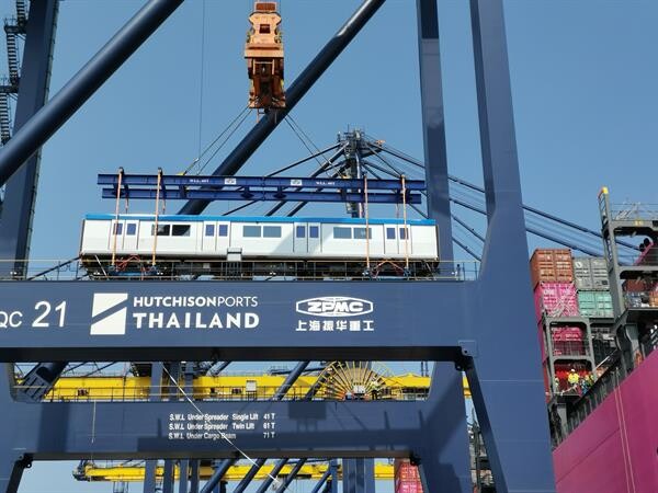 รฟม.-BEM รถไฟฟ้าขบวนใหม่ถึงประเทศไทย เตรียมให้บริการสายสีน้ำเงินส่วนต่อขยาย