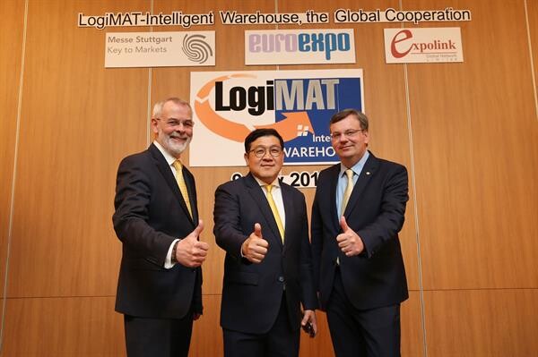 “เอ็กซ์โปลิงค์ฯ” ผนึก “ยูโร เอ็กซ์โป” และ “เมสเซ่ สตุ๊ตการ์ท”  ผู้นำด้านการจัดงานด้านโลจิสติกส์ใหญ่ที่สุดในโลก ร่วมมือจัดงานครั้งใหญ่ในเมืองไทย  “LogiMAT-Intelligent Warehouse” ดันไทยเป็นศูนย์กลางในตลาดเอเชียตะวันออกเฉียงใต้