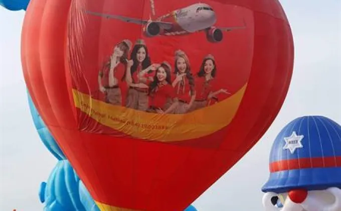 สายการบินเวียตเจ็ทเข้าร่วมเทศกาลสีสันบอลลูนนานาชาติ