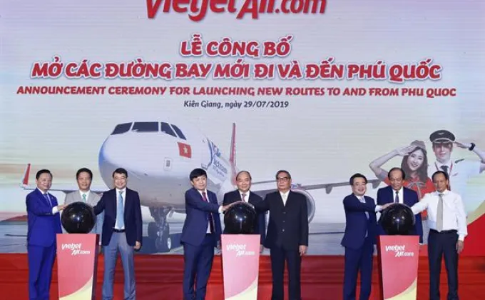เวียตเจ็ทฉลองเปิด 4 เส้นทางบินใหม่สู่เกาะฟู้โกว๊ก
