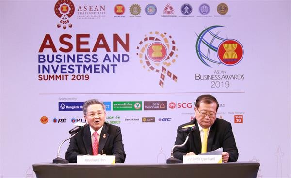 ภาคเอกชนไทยเตรียมผลักดัน แนวคิด "Empowering ASEAN 4.0" ในเวทีสุดยอดผู้นำภาคธุรกิจ ABIS 2019 เพื่อขับเคลื่อนและยกระดับนวัตกรรมธุรกิจ สู่การเติบโตอย่างยั่งยืน พร้อมตอกย้ำความเป็นภูมิภาคที่โดดเด่นในด้านการค้าการลงทุน