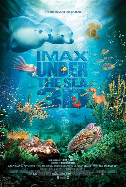 เมเจอร์ ซีนีเพล็กซ์ กรุ้ป เปิดให้ดูหนัง “UNDER THE SEA” ในระบบไอแมกซ์ 3 มิติ ฟรี!!! เพื่อให้สัมผัสความสวยงามของใต้ท้องทะเล และประชาสัมพันธ์งดทิ้งขยะลงทะเล ในวันอาทิตย์ที่ 1 กันยายน 2562 รอบ 11.00 น. ที่ ไอแมกซ์ ทั้ง 6 สาขา