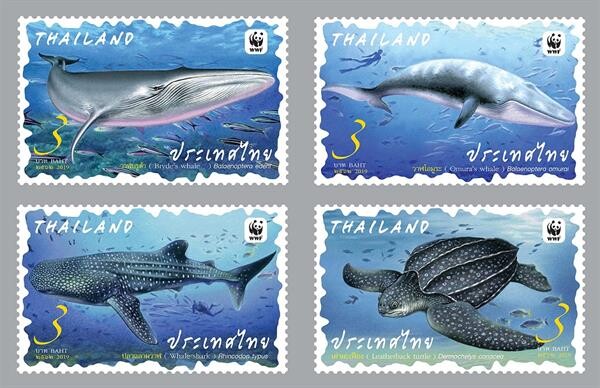 ไปรษณีย์ไทย เปิดตัวแสตมป์ 4 สัตว์ป่าสงวนในท้องทะเล จำหน่าย 11 กันยายนนี้