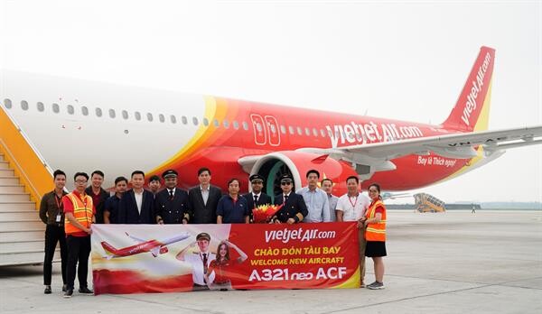 เวียตเจ็ทนำเครื่องบินแอร์บัสรุ่น A321neo ACF ขนาด 240 ที่นั่ง เพื่อให้บริการแก่ผู้โดยสารเป็นครั้งแรกของโลก