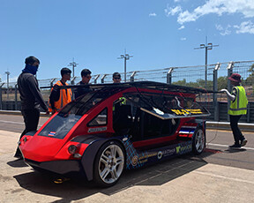 รถ STC-3 เดินทางถึงออสเตรเลีย เตรียมลงสนามแข่งขันศึกรถไฟฟ้าพลังงานแสงอาทิตย์ระดับโลก