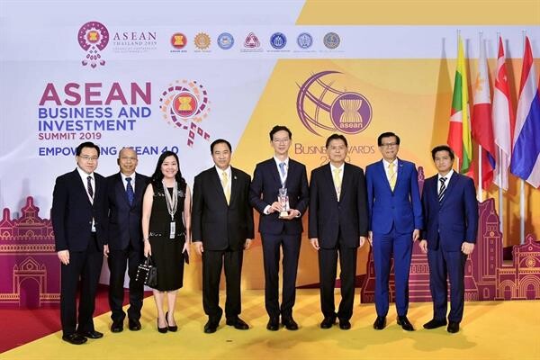กลุ่มธุรกิจ TCP รับรางวัล ASEAN Business Award 2019 สุดยอดบริษัทไทยในอาเซียน ประเภทธุรกิจอาหารและเครื่องดื่ม