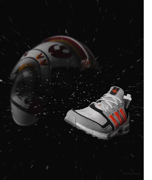 อาดิดาส จับมือ ลูคัสฟิล์ม เปิดตัวคอลเลคชั่นรองเท้าอันทรงพลังในสไตล์ยานอวกาศจากภาพยนตร์ “สตาร์ วอร์ส”
