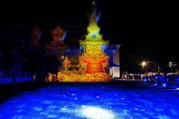 เชิดชูงานศิลปะชาติไทย “วัดร่องขุ่น ไลท์ เฟส ตอน ปฐมบท” ตื่นตาประทับใจไม่รู้เลือน เนรมิตร 6 จุดเปลี่ยนสี เปล่งแสง สร้างรายได้การท่องเที่ยวเชียงรายกว่า 740 ล้านบาท